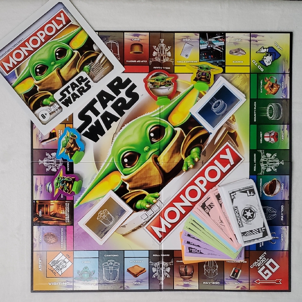 Star Wars Monopoly Grogu The Mandalorian The Child Yoda Board Game